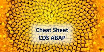 Cheat Sheet CDS ABAP